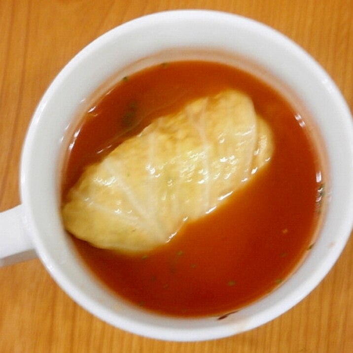 冷凍ロールキャベツで!ロールキャベツのスープ